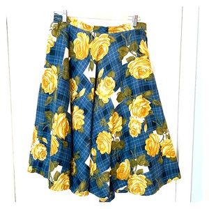 Anthropologie Odille vintage vibes full skirt